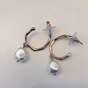 Faux Pearl Earrings